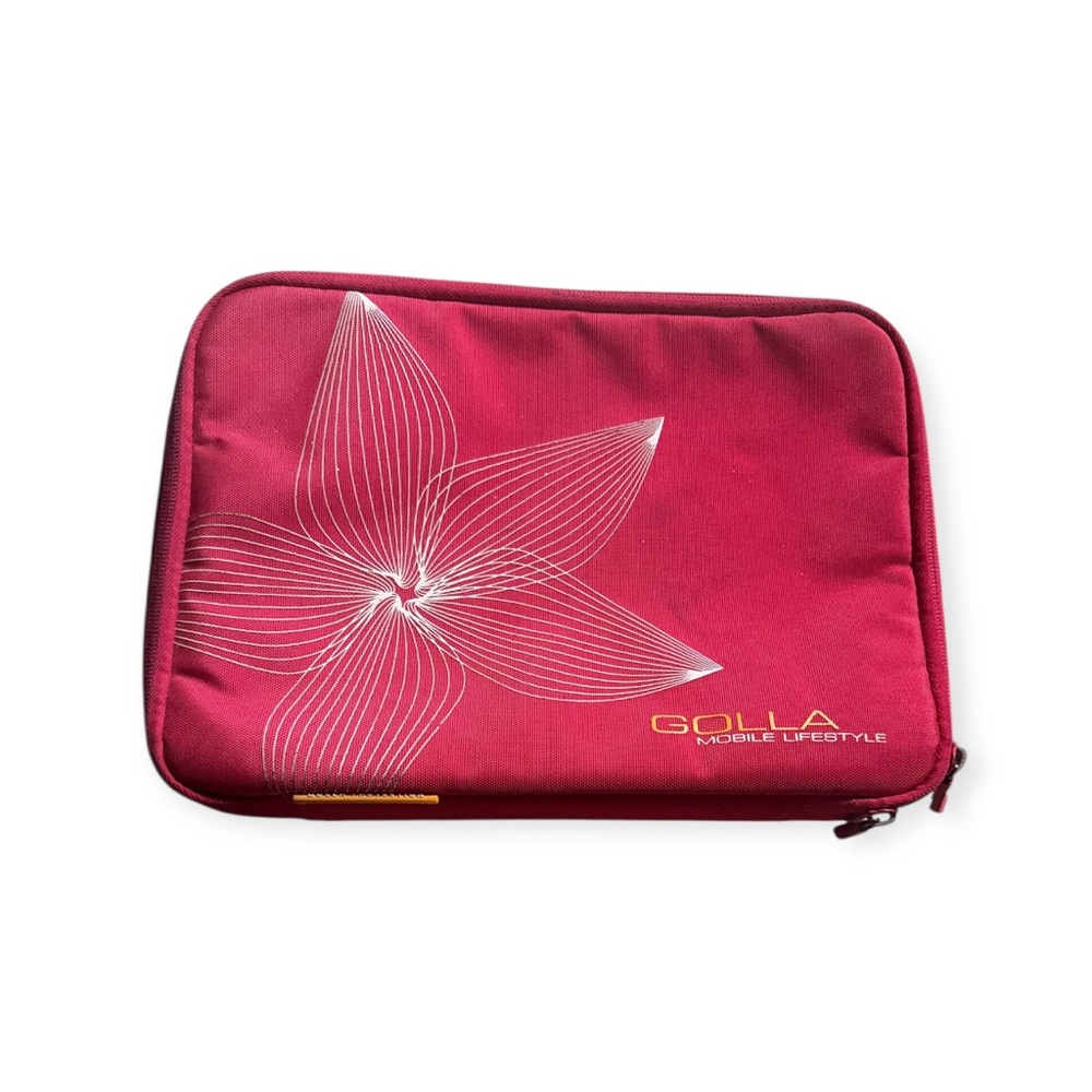 GOLLA Mobile Lifestyle Red Floral 11.5" Laptop Sleeve Case